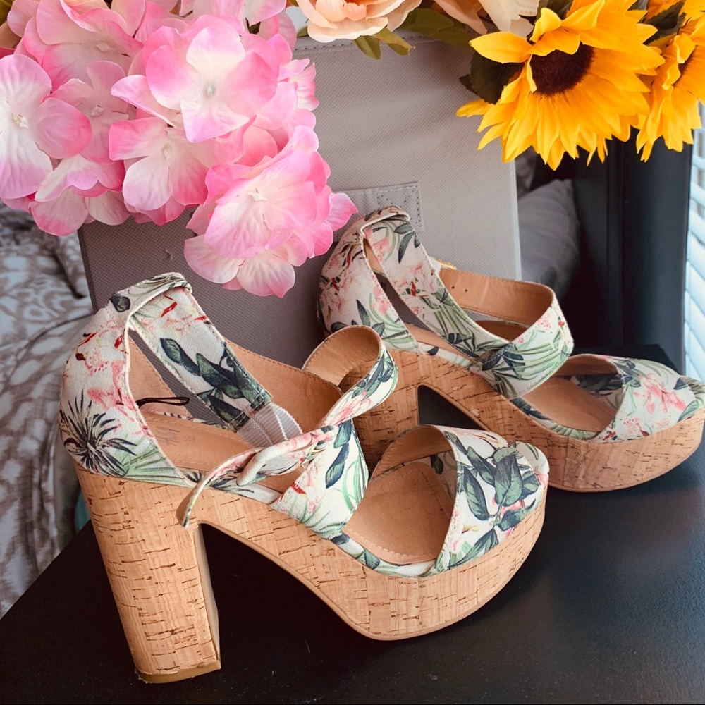 H&M Floral Heels